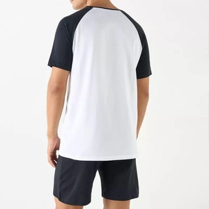 Conjunto de Camiseta y Pantalones Cortos de Verano para Hombre, Estilo Urbano, Personalizado, de Secado Rápido, 100% Algodón Tejido, Talla Grande - Product Image 2