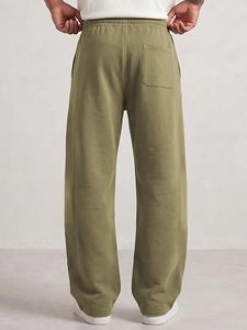 MOMENTUM Men's <b>Brown</b> Canvas Breathable Quick-Dry Lightweight Elastic Waist <b>Joggers</b> Side Pockets Summer Style Nylon/Cotton Unisex - Product Image 2