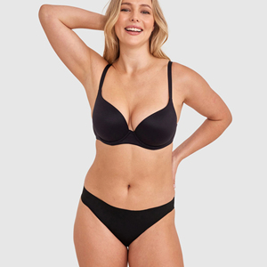 Sujetador Deportivo Transpirable para Mujer, Copa 3/4, Sin Costuras, Color Negro Sólido, Espalda en Y, Tejido de Poliéster/Nailon, Lavable a Máquina - Product Image 4