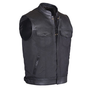 Gilet en cuir pour homme personnalisable OEM 2026 – Gilet d'extérieur respirant, imperméable et coupe-vent de haute qualité - Product Image 5