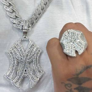 ชุดจี้เพชรโมอิสซาไนต์แบบ Cuban Link ของ Munjani Impex พร้อมสร้อยข้อมือและสร้อยคอแบบ Iced Out สไตล์ฮิปฮอปสำหรับผู้ชาย เครื่องประดับแฟชั่น รุ่น PENgst147 - Product Image 3