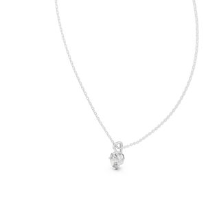 Colgante de Diamante Ovalado Cultivado en Laboratorio en Oro Blanco de 14K para Mujer |   Regalo de Aniversario |   Diamante Cultivado Nuevo - Product Image 6
