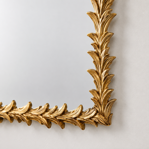 Luxury Gold Rectangular Wall <b>Mirror</b> Ornate Leaf Frame Decorative <b>Mirror</b> For Living Room Bedroom Wall Decor - Product Image 3