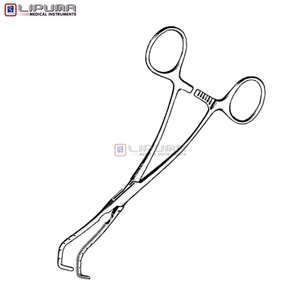 BECK <strong>Clamp</strong> 7.25'' 18.5cm <strong>Pediatric</strong> <strong>Neonatal</strong> Cardiovascular Medic Instrument Atraumatic Aorta Beck Infant Aorta <strong>Clamp</strong> Manual MOL - Product Image 5