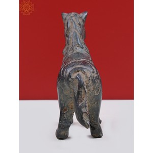Figurine de cheval en laiton de 4 pouces à la main Statue de petit animal pour la décoration intérieure Article de sculptures uniques - Product Image 4