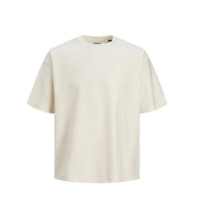 Camiseta 100% algodón para hombre, corte holgado, estampada, con logo personalizado, de alta calidad, peso pesado, hombros caídos, estilo oversized y boxy. - Product Image 6