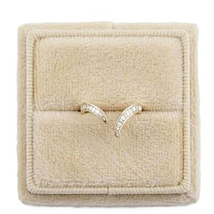 Bague ouverte ajustable en or massif 10K 14K 18K avec diamant de laboratoire taille baguette conique, couleur DEF, clarté VS VVS, certifiée IGI - Product Image 1