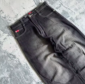 Jeans Oversize Américains Hip Hop Joker pour Femme, Style Street Y2K, Nouveauté en Liquidation, Pantalon Large Unisexe Tendance - Product Image 3