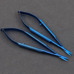 Pinzas de boca de pato para trasplante de lentes, acero inoxidable, aleación de titanio, 12 cm, instrumentos oftálmicos para cirugía de cataratas, 14 cm - Product Image 3
