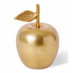 Hot Selling Modern Cast Aluminium Pear Sculpture Tabletop Art Ornament Durable Handmade Fruit <b>Statue</b> Home Office Table Decor - Product Image 2