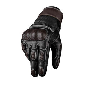 Guantes de Motocicleta Unisex de Cuero Genuino para Invierno, Compatibles con Pantalla Táctil, Cierre de Gancho y Bucle para Carreras, OEM/ODM - Product Image 2