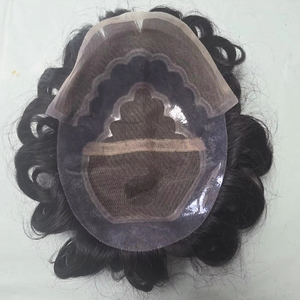 Perruque en cheveux humains vierges Taz Hair BD, modèle Bollywood, prothèse capillaire indienne douce pour hommes, toupet Remy - Product Image 1