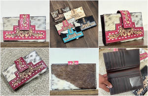 Cartera Bifold de Cuero Genuino Hecha a Mano para Mujer, la Más Vendida de la Expo de Marzo, Cartera Larga con Tarjetero - Product Image 3