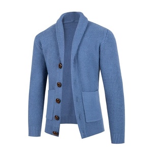 <b>Men</b> <b>Cardigan</b> Acrylic Fabric Soft Knitted Button Front Sweater for Casual Daily Wear Autumn Winter Outfits and Smart Casual - Product Image 1