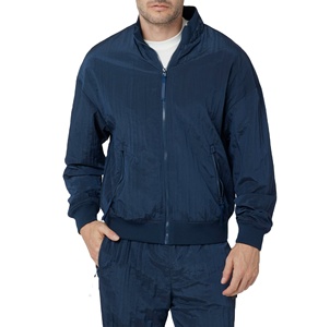 Custom Tracksuit Embroidery <b>Zip</b> <b>Up</b> <b>Jacket</b> Jogger Set Nylon Crinkle Pant Windbreaker Casual Wear Outdoor <b>Jacket</b> Tracksuit For Men - Product Image 2