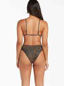 Conjunto de Bikini Brasileño de 2 Piezas para Mujer, Estampado de Leopardo, Logotipo Personalizado OEM, Traje de Baño a la Moda - Product Image 3
