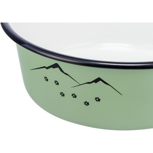 Gamelle en émail verte 0,9 L pour chiens et chats – Prête pour l'aventure - Product Image 2