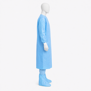 Overol ligero de tela no tejida que ofrece una cómoda sujeción, cobertura completa del cuerpo y un diseño práctico para limpieza y manipulación. - Product Image 4