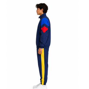 Colombia Style Custom Unisex Polyester <b>Tracksuit</b> Set Sportswear Training Jogging Suit Full Zip Track Jacket and Pants - Product Image 3