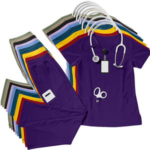 Conjunto de Uniformes Médicos Unisex Elegantes, Personalizados OEM, Hermosos Uniformes de Spa, Tejido con Detección de Agujas, Fusión sin Costuras - Product Image 4