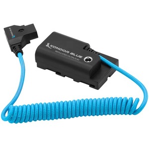 Kondorr Blue D-Tap Power <b>Cable</b> to Son_y L-Series Dummy <b>Battery</b> - Product Image 3