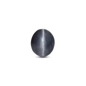 Sky Blue Catseye Loose Gemstone 6.1 Carat Oval Cabochon for Fine Jewelry - Product Image 1