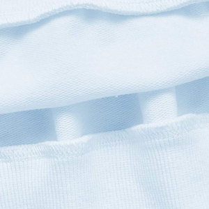 Sudadera de cuello redondo azul claro para mujer, con parche geométrico en la manga, de punto, de manga larga, estilo oversize, para otoño - Product Image 6