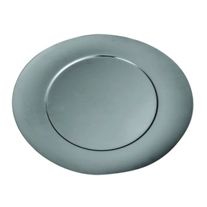 En stock, Assiette de présentation en acier inoxydable, écologique, de style antique et élégante, pour la décoration intérieure, l'organisation de table et les présentations de mariage - Product Image 1