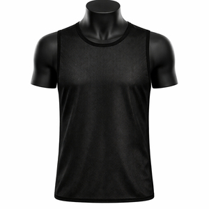 Sports Mesh Pennies Breathable Stretch Lightweight Sleeveless Football <b>Training</b> Vests Reversible Soccer <b>Bibs</b> - Product Image 1