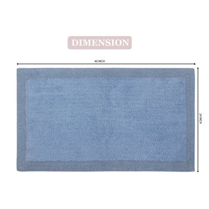 Tapis de bain personnalisé de luxe en couleur unie, réversible, de haute qualité, naturel, premium, design Bruss, pour la vente en gros - Product Image 2