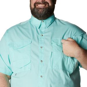 Alta calidad estilo Safari suelta Color sólido moda ropa a granel mezcla de ropa Bale personalizado camisa informal de manga corta para hombres - Product Image 5