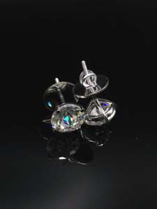 Round Cut Lab Grown Solitaire <b>Stud</b> <b>Earrings</b> D Color VVS1 925 Sterling <b>Silver</b> Solid 10K 14k Gold Unisex <b>Earrings</b> Wholesale Price - Product Image 6
