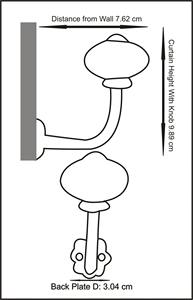 Sujetadores de Cortinas Estilo Perilla de Cristal Vintage para el Hogar, Accesorios Decorativos para Ventanas y un Elegante Toque para la Habitación - Product Image 6