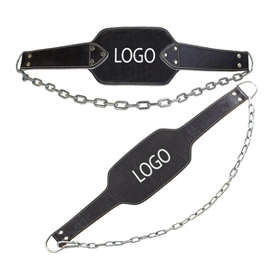 Waist Trimmer Gym New Arrival Wholesale OEM Best Selling Fitness <b>Exercise</b> Leather Dip <b>Belt</b> Breathable Training Leather Dip <b>Belt</b> - Product Image 1