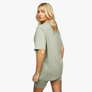 T-shirts Oversize Femme Rose Décontractés Imprimés Personnalisés de Haute Qualité Style Streetwear Vintage Délavé Vente en Gros - Product Image 2