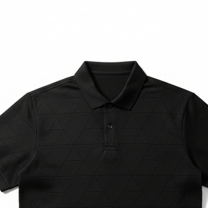 เสื้อโปโลแบบถักสำหรับผู้ชายเสื้อแนวสตรีทแบบลำลองสไตล์วินเทจ - Product Image 4
