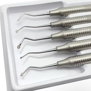 Kit de Implantes Dentales con Levantamiento Sinusal de Precisión, 5 Piezas, Instrumentos Quirúrgicos Dentales, Herramientas de Extracción Manual con Empuñadura Moleteada, Color Plateado - Product Image 2
