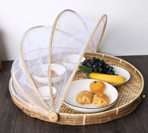 Vietnam Traditional Durable <b>Bamboo</b> Winnowing <b>Basket</b> Large Oval Handmade Eco-Friendly Rice Tray Rustic Woven Bowl Centerpiece - Product Image 4