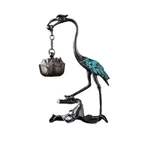 Brûleur d'encens suspendu en céramique Kraft World Premium Crane, support de lotus, aromathérapie, décoration d'intérieur - Product Image 2