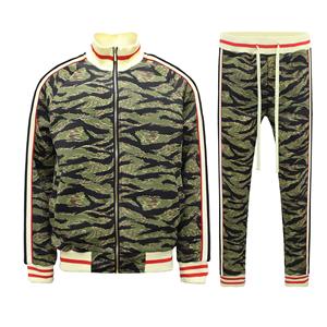 Ensemble de survêtement décontracté d'hiver pour hommes, respirant, avec logo personnalisé, taille élastique, 100 % polyester, pour l'entraînement sportif - Product Image 1