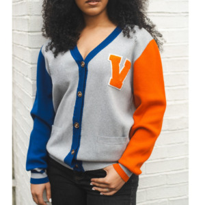 Custom OEM & ODM Casual Knit <b>Cardigan</b> <b>Sweater</b> Long Sleeve Collegiate Varsity with Striped Pattern for Winter university <b>Cardigan</b> - Product Image 3