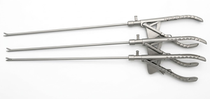 Porte-aiguilles laparoscopique, 3 pièces, 5mm x 330mm, à mâchoires droites, instruments chirurgicaux réutilisables - Product Image 3