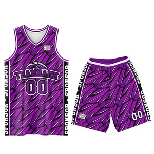 OEM Basketball Jersey Set Custom Logo Sublimation Printing Black Blue Geometric Mesh V Neck Sleeveless Adult Team Uniform <b>Elite</b> - Product Image 4
