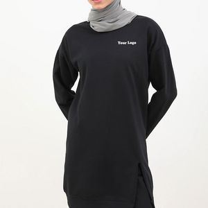 ชุดจ็อกเกอร์มีฮู้ดสำหรับผู้หญิงสั่งทำได้ตามจำนวนที่ต้องการ พร้อมกระดุม ปักลายเรียบง่าย ผ้าถักลำลอง MOQ ต่ำ - Product Image 3