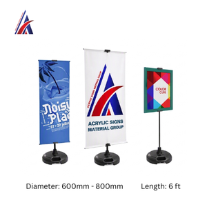 Soporte de Exhibición para Pancartas de Alta Calidad, para Exteriores, 600mm 800mm x 6 pies, Resistente, para Eventos y Exposiciones - Product Image 3