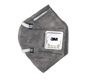 Masque jetable 3M 9541V avec 5 couches de tissu non tissé, couche de charbon actif et valve d'expiration pour une respiration plus facile contre la poussière - Product Image 3