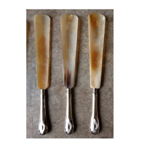 High Quality Handmade Buffalo <b>Shoe</b> Horn With Leather Hanging Top Quality Piece Buffalo <b>Shoe</b> Horn help <b>For</b> Man Woman <b>Shoe</b> Helper - Product Image 2