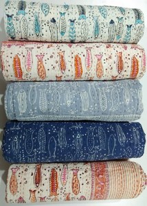 High Quality Vintage Boho Kantha Quilts Hand Stitched <b>Indian</b> Quilts <b>Throw</b> Bohemian Bedspread Bedding Blanket Handmade Cotton - Product Image 2