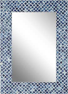 Modern Design Silver Luxury Framed <b>Wall</b> <b>Mirror</b> Handmade Decorative Bone Inlay Pattern Adds Luxurious Refined Touch for Home - Product Image 4