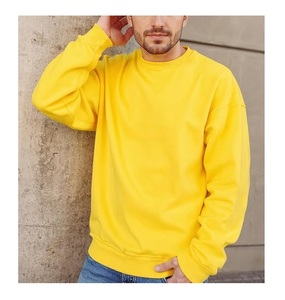 Sweat-shirt pour homme à manches longues, col rond, épaules tombantes, couleur unie, confortable, grande taille, best-seller, fabriqué au Bangladesh - Product Image 2